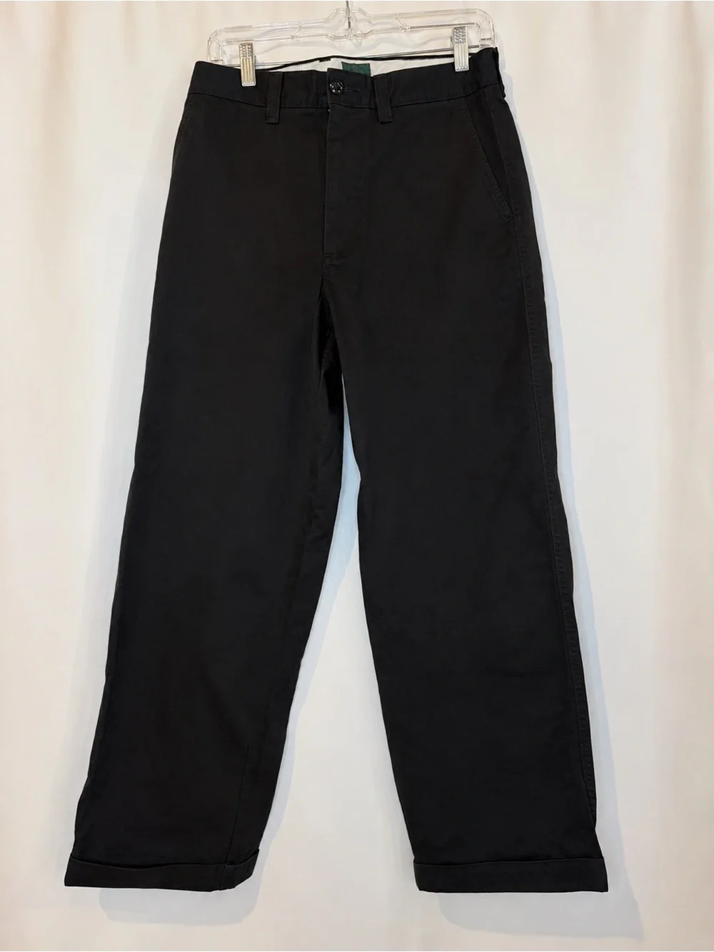 J.Crew Giant-fit chino pant in black